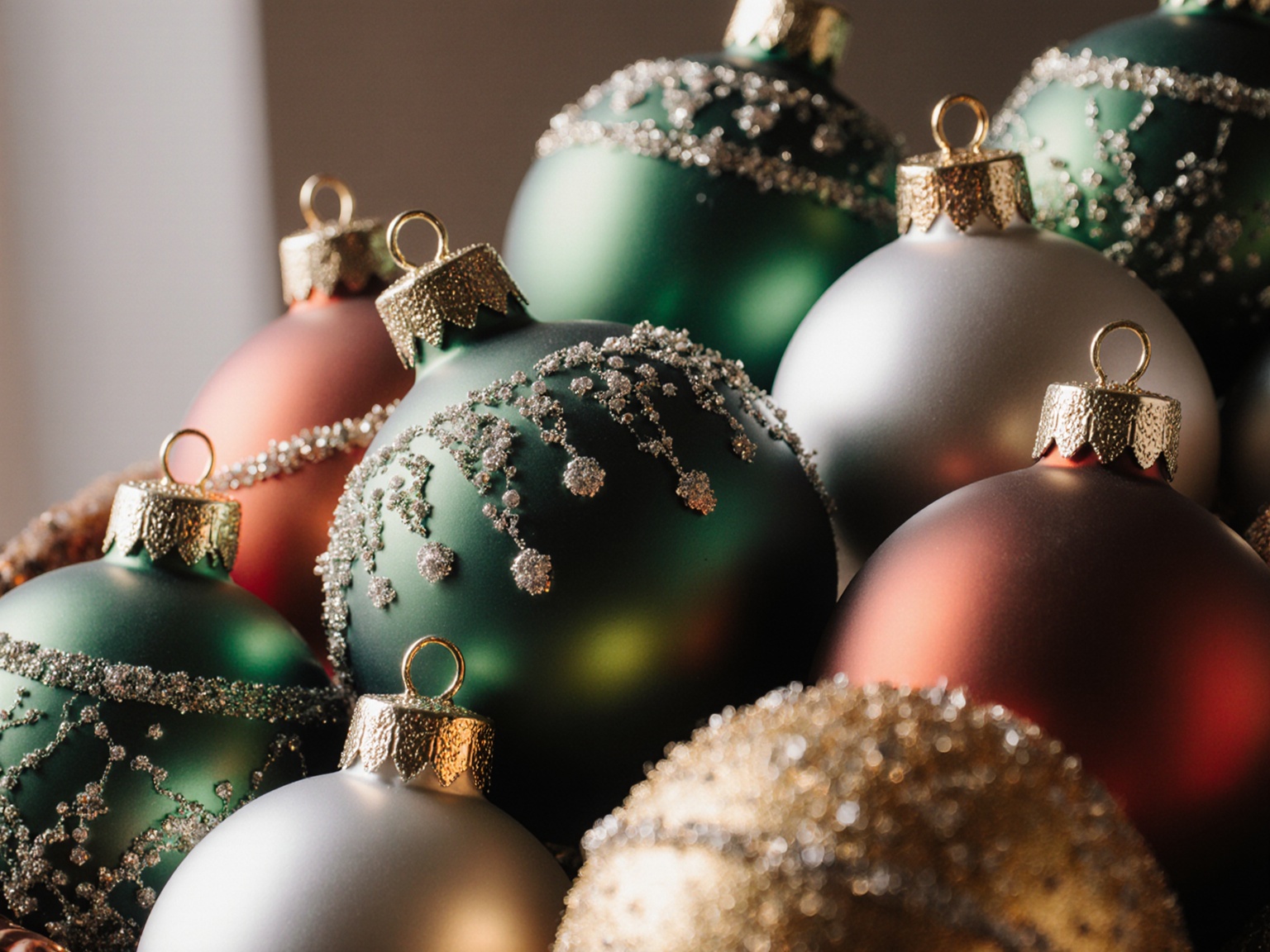 Christmas Ornaments Macro